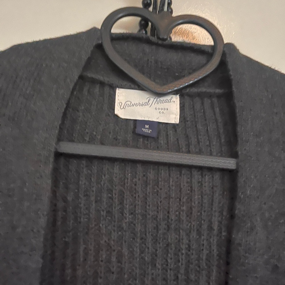 Universal Thread Dark Gray Open Cardigan - Picture 2 of 3